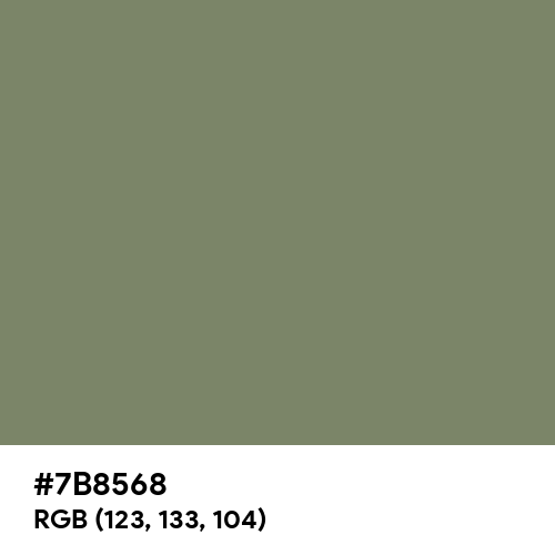 Camouflage Green (Hex code: 7B8568) Thumbnail
