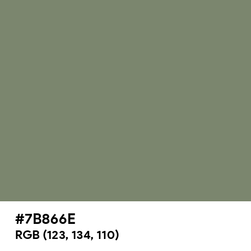 Camouflage Green (Hex code: 7B866E) Thumbnail