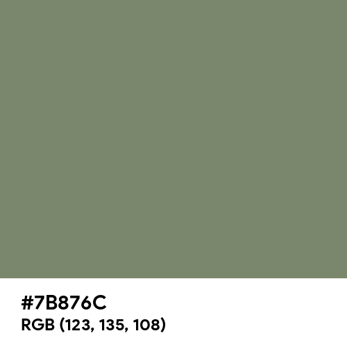 Camouflage Green (Hex code: 7B876C) Thumbnail
