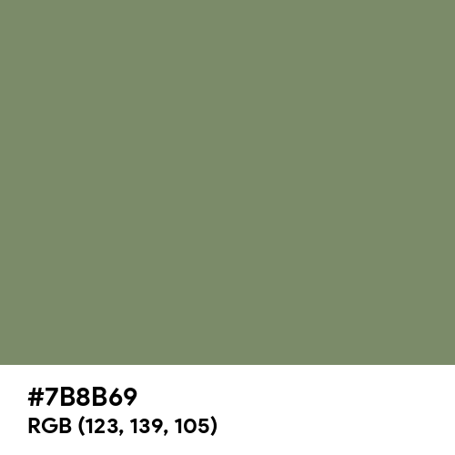 Camouflage Green (Hex code: 7B8B69) Thumbnail