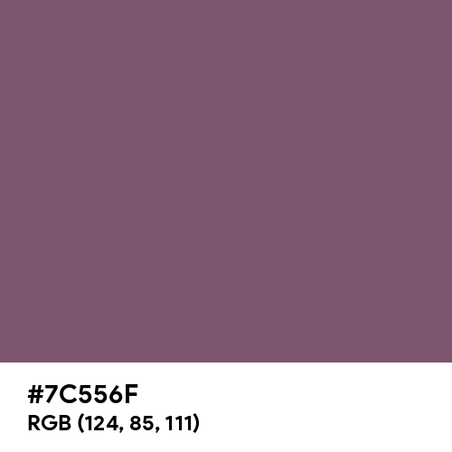 Deep Taupe (Hex code: 7C556F) Thumbnail