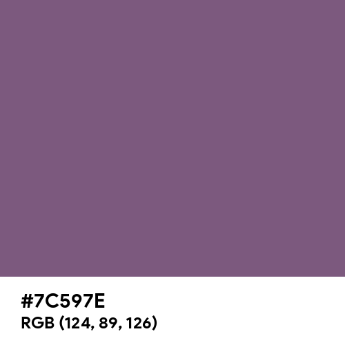 Chinese Violet (Hex code: 7C597E) Thumbnail