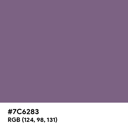 Chinese Violet (Hex code: 7C6283) Thumbnail