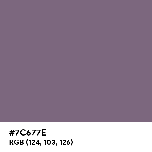 Old Lavender (Hex code: 7C677E) Thumbnail