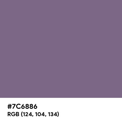 Chinese Violet (Hex code: 7C6886) Thumbnail