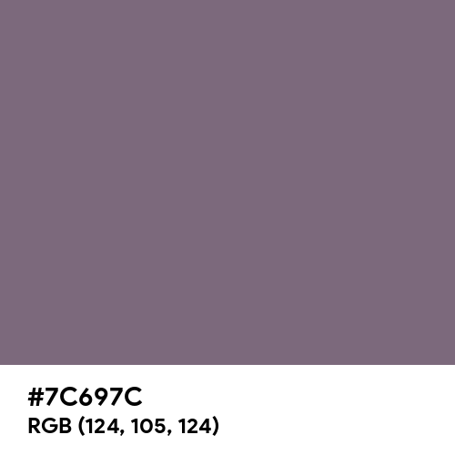 Old Lavender (Hex code: 7C697C) Thumbnail