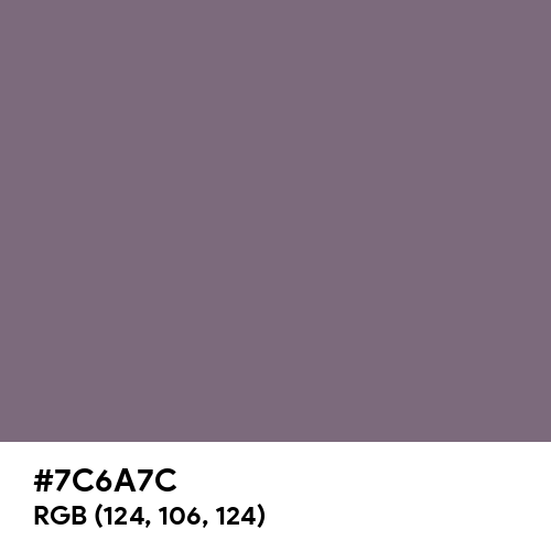Old Lavender (Hex code: 7C6A7C) Thumbnail