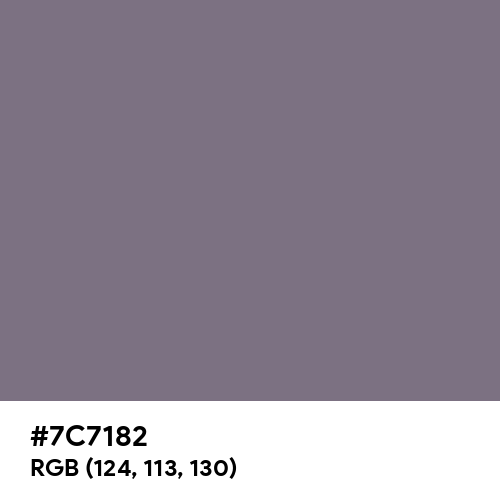 Old Lavender (Hex code: 7C7182) Thumbnail