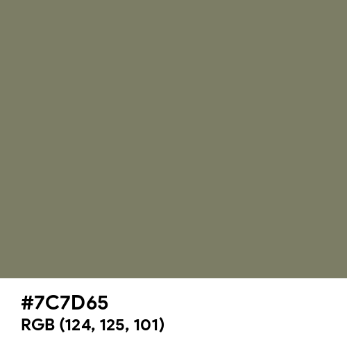 Camouflage Green (Hex code: 7C7D65) Thumbnail