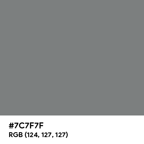 Gray (HTML/CSS Gray) (Hex code: 7C7F7F) Thumbnail