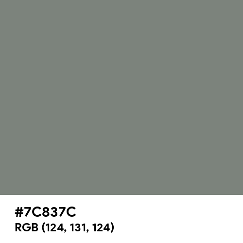 Gray (HTML/CSS Gray) (Hex code: 7C837C) Thumbnail