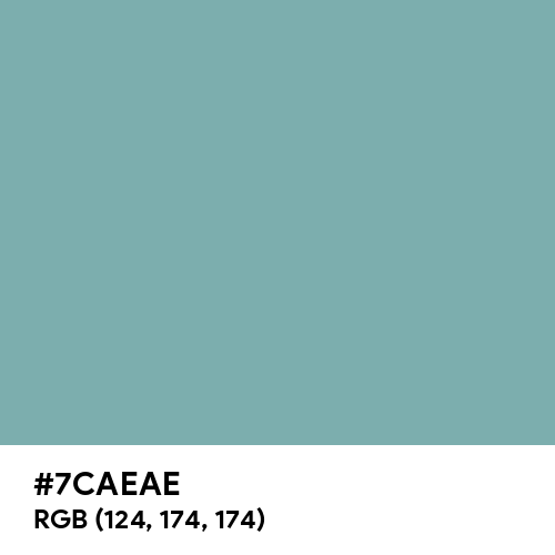 Pewter Blue (Hex code: 7CAEAE) Thumbnail