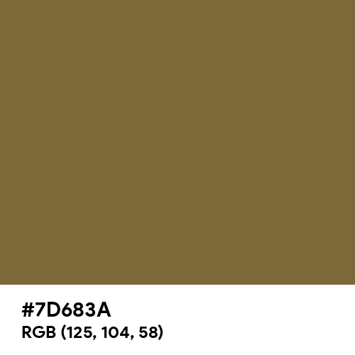 Coyote Brown (Hex code: 7D683A) Thumbnail