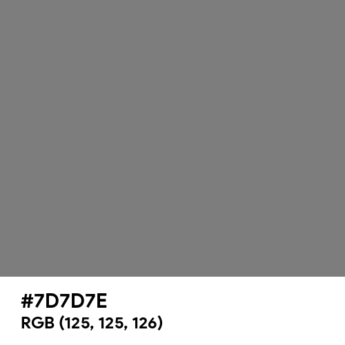 Gray (HTML/CSS Gray) (Hex code: 7D7D7E) Thumbnail