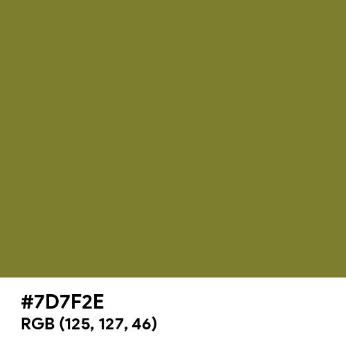 Golden Cypress (Pantone) (Hex code: 7D7F2E) Thumbnail