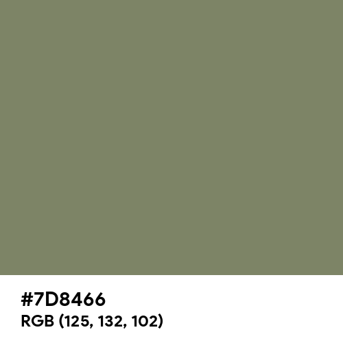 Camouflage Green (Hex code: 7D8466) Thumbnail