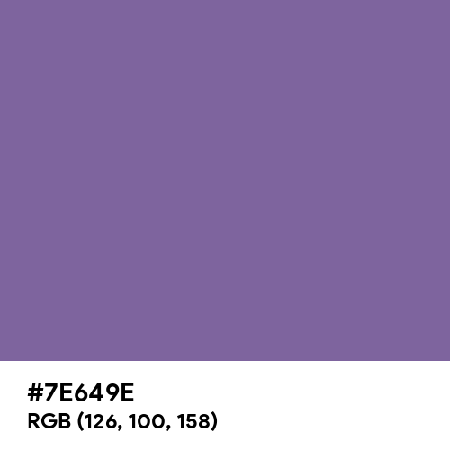 French Lilac (Hex code: 7E649E) Thumbnail