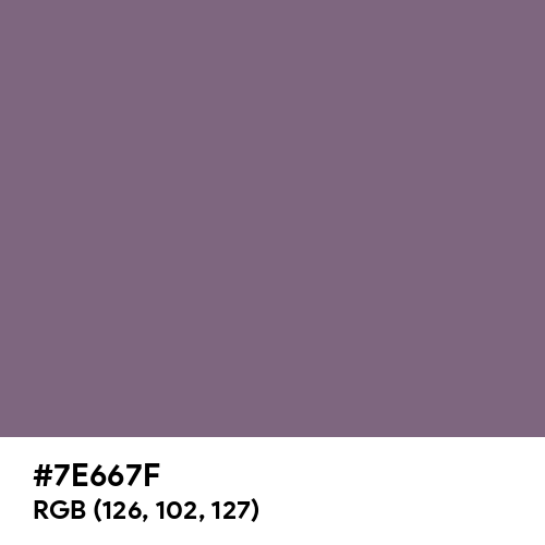 Old Lavender (Hex code: 7E667F) Thumbnail