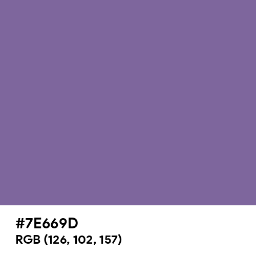 French Lilac (Hex code: 7E669D) Thumbnail