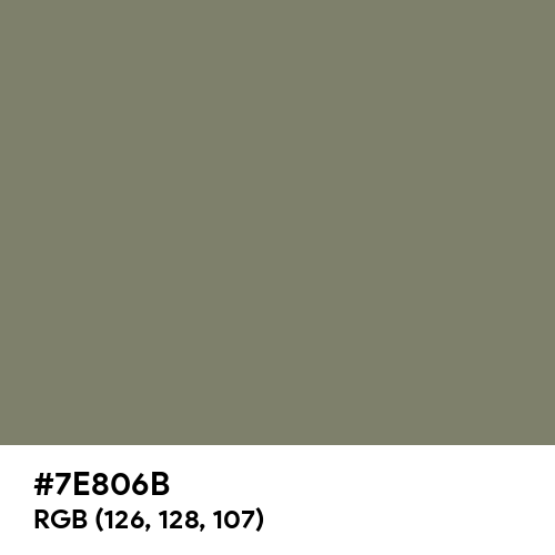 Camouflage Green (Hex code: 7E806B) Thumbnail