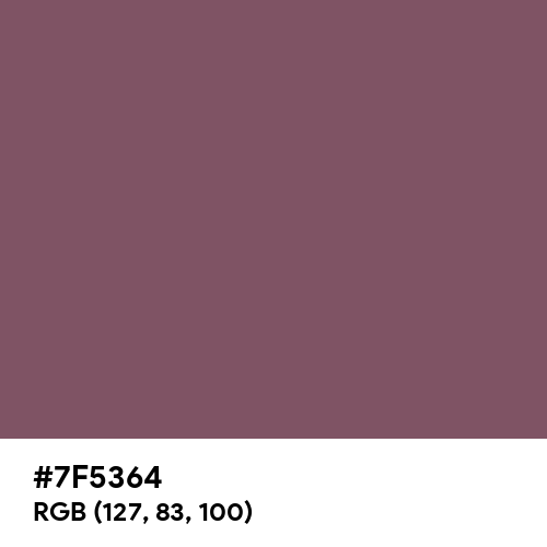 Deep Taupe (Hex code: 7F5364) Thumbnail