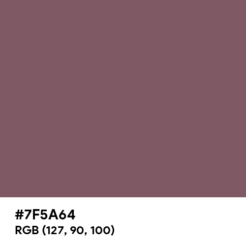 Deep Taupe (Hex code: 7F5A64) Thumbnail