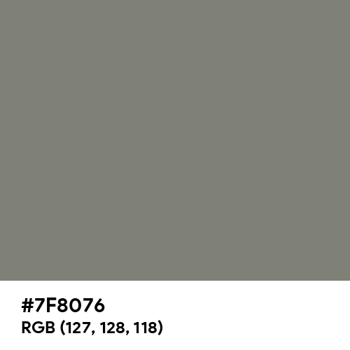 Concrete Grey color hex code is #7F8076
