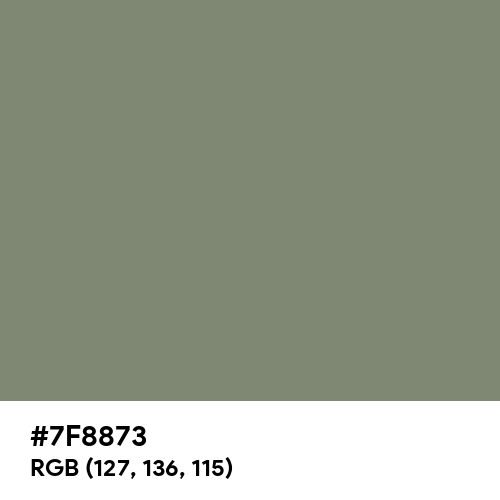 Camouflage Green (Hex code: 7F8873) Thumbnail