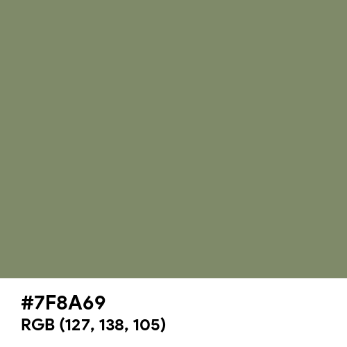 Camouflage Green (Hex code: 7F8A69) Thumbnail
