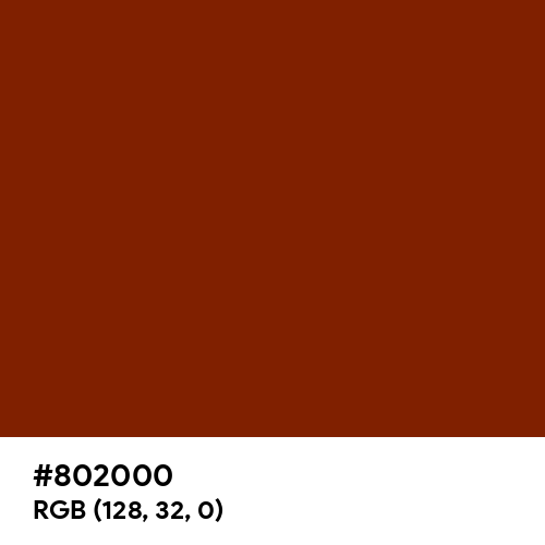 Kenyan Copper (Hex code: 802000) Thumbnail