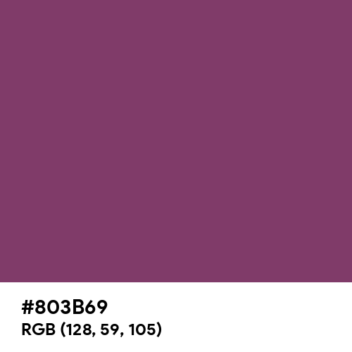 Boysenberry (Hex code: 803B69) Thumbnail