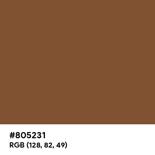 Elegant Brown (Hex code: 805231) Thumbnail
