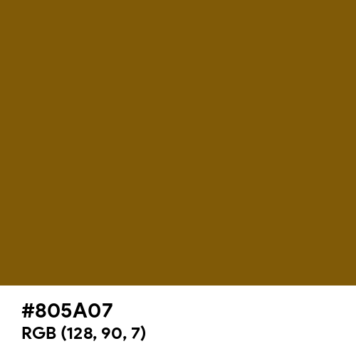 Philippine Bronze (Hex code: 805A07) Thumbnail