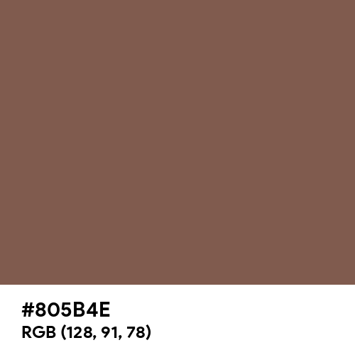 Best Brown (Hex code: 805B4E) Thumbnail