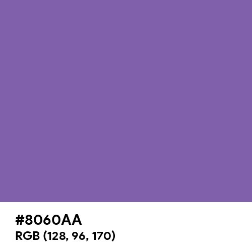 Royal Purple (Hex code: 8060AA) Thumbnail