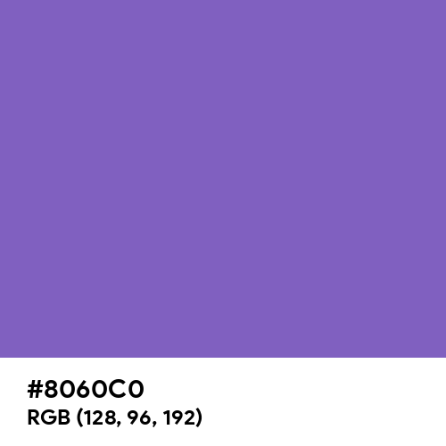 Blue-Violet (Crayola) (Hex code: 8060C0) Thumbnail