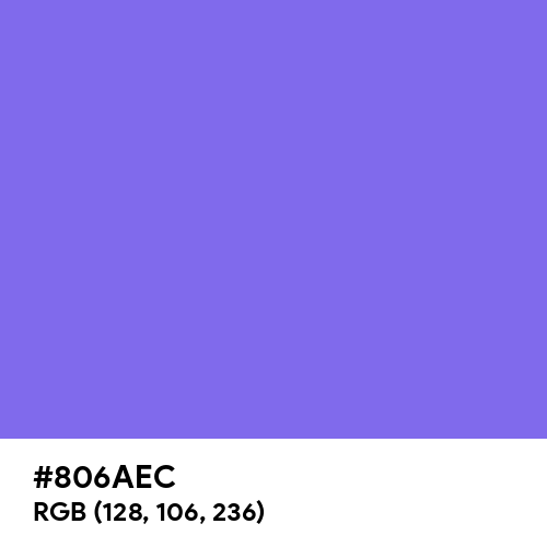 Light Violet Blue (Hex code: 806AEC) Thumbnail