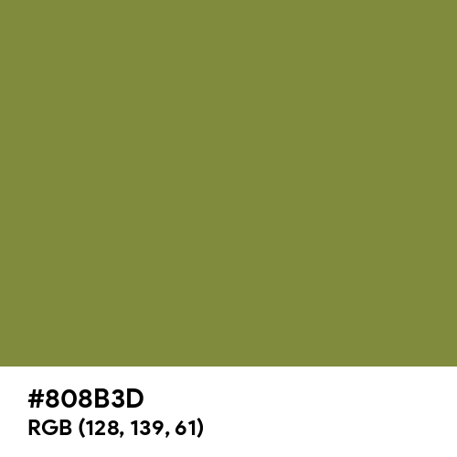 Old Moss Green (Hex code: 808B3D) Thumbnail