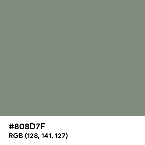 Dolphin Gray (Hex code: 808D7F) Thumbnail