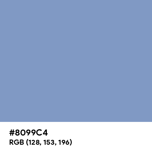 Dark Pastel Blue (Hex code: 8099C4) Thumbnail