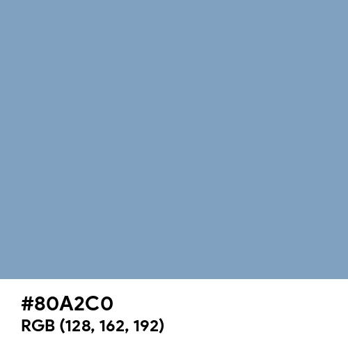Air Superiority Blue (Hex code: 80A2C0) Thumbnail