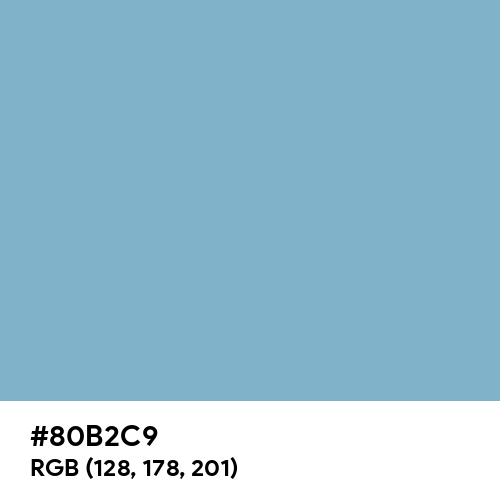 Sea Blue (RAL Design) (Hex code: 80B2C9) Thumbnail