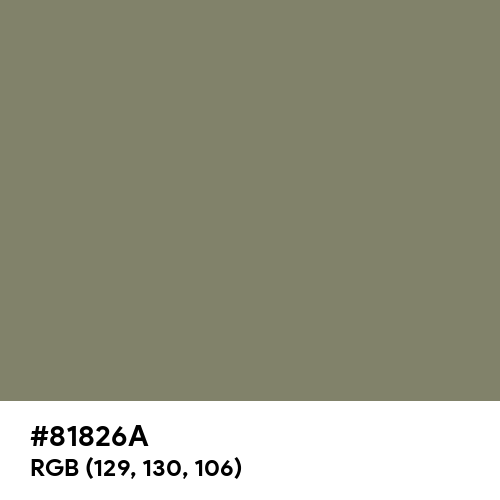 Camouflage Green (Hex code: 81826A) Thumbnail