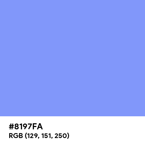 Cornflower Blue (Hex code: 8197FA) Thumbnail