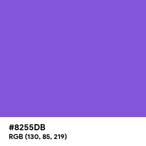 Lavender Indigo (Hex code: 8255DB) Thumbnail
