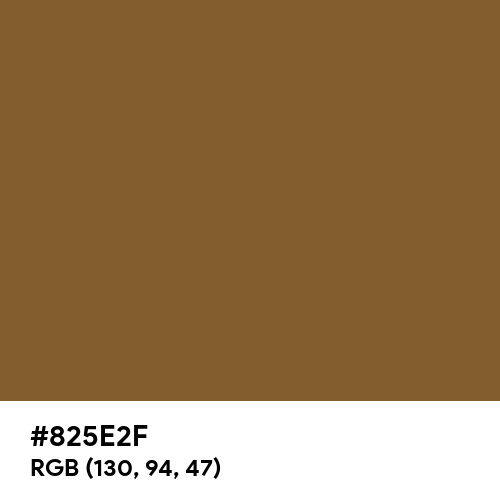 Bronze Brown (Hex code: 825E2F) Thumbnail