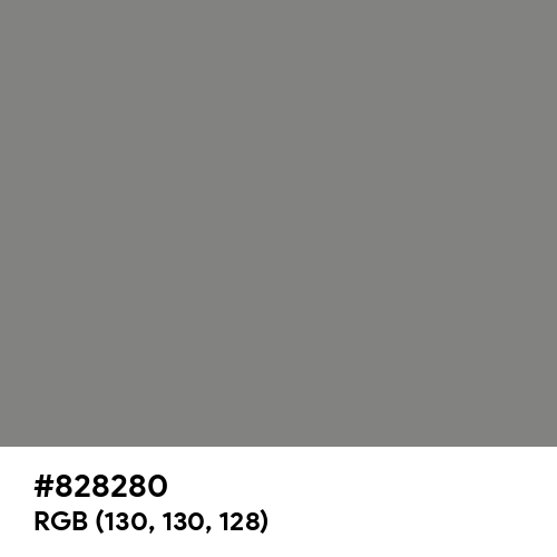 Gray (HTML/CSS Gray) (Hex code: 828280) Thumbnail