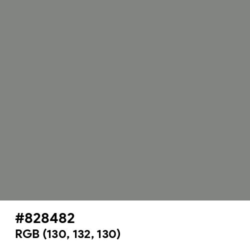 Old Silver (Hex code: 828482) Thumbnail