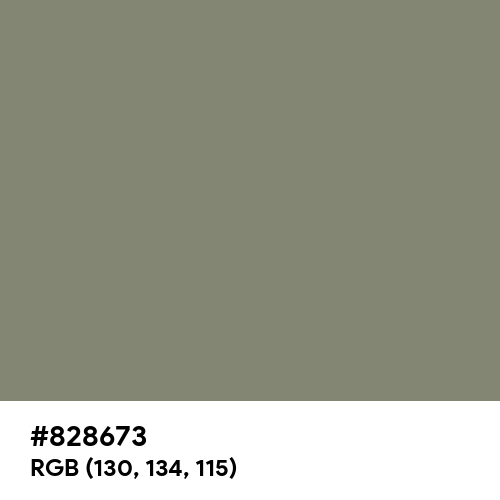 Camouflage Green (Hex code: 828673) Thumbnail