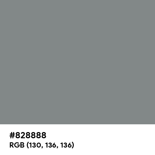 Dolphin Gray (Hex code: 828888) Thumbnail
